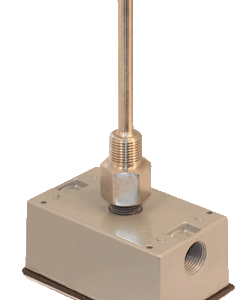 20,000 Ohm Thermistor, Immersion, Welded Well, 4", NEMA 3R Enclosure