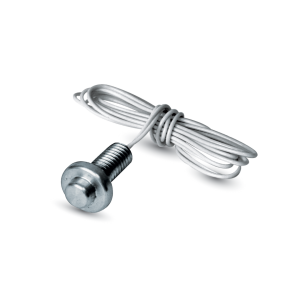 20,000 Ohm Thermistor, Flush Mount Button, Stainless Steel