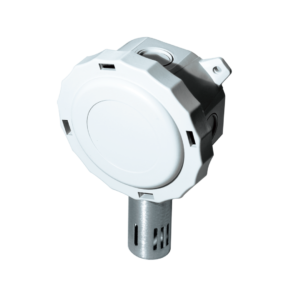 Relative Humidity, RH Outputs: 0-5, 0-10 VDC & 4-20mA (Default), Outside Air, ± 1% Accuracy, 20,000 Ohm Thermistor, Euro Enclosure
