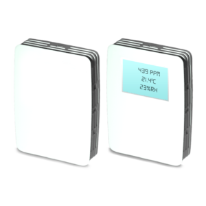 Carbon Dioxide Sensor, Analog, Modbus, or BACnet, RH/TEMP, RELAY