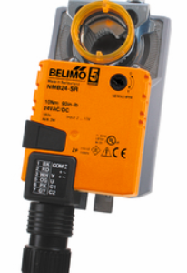 NMB24-SR Damper Actuator, 90 in-lbs [10 Nm], Non fail-safe, AC/DC24V, DC2-10V