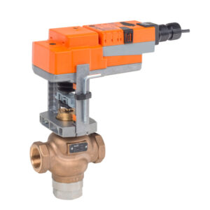 G350B-N+SVX24-MFT Globe Valve,2",3 Way,40 Cv,w/ Non-Spring,24V,MFT