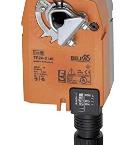 TFB24-MFT Damper Actuator, 22 in-lbs [2.5 Nm], Spring return, AC/DC24V, DC2...10V