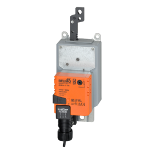 AHB24-SR-200 Damper Actuator, 101 lbf [450 N], Non fail-safe, AC/DC24V, DC2...10V, cable