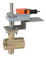 B2100VB-024+AMX24-MFT-X1 VBall Valve,1" ,2 Way,24Cv,w/ Non-Spring,24V,MFT