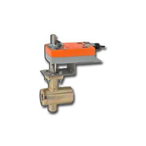 B2150VB-055+NFB24-X1 VBall Valve,1.5" ,2 Way,55Cv,w/ Spring Return,24V,On/Off