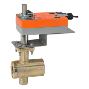B2150VB-055+NFBUP-S-X1 VBall Valve,1.5" ,2 Way,55Cv,w/ Spring Return,24 -240V,On/Off,SW