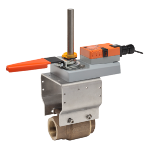 B232VS+AMX24-3-X1 Ball Valve,1.25" ,2 Way,48Cv,w/ Non-Spring,24V,Floating