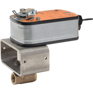 B2050VS-15+LF120 US Ball Valve,0.5" ,2 Way,15Cv,w/ Spring Return,120V,On/Off