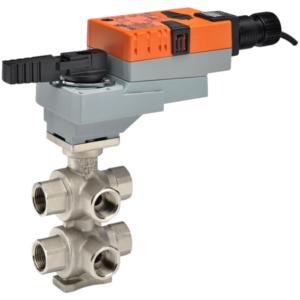 B320-490-290+LRX24-MFT CCV,0.75" ,6 Way,4.90,2.90 Cv,w/ Non-Spring,24V,2-10V