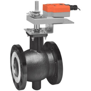 B6300VB-207+AMX24-MFT-X1 VBall Valve,3" ,2 Way,207Cv,w/ Non-Spring,24V,MFT