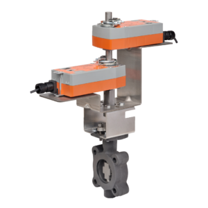 F680HD+2*AFX24-MFT-S-X1 Butterfly Valve,3",2 Way,302Cv,w/ Spring Return,24V,MFT,SW
