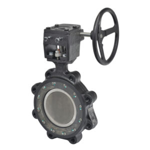 F6150-150SHP+GW12 Butterfly Valve,6",2-Way,1103 Cv,Gear Operators