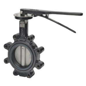 F6100HD+HND02 Butterfly Valve,4",2-Way,600 Cv,Manual Handles