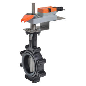 F680HD+GKX24-MFT-X1 Butterfly Valve,3",2 Way,302Cv,w/ Electronic Fail-Safe,24V,MFT