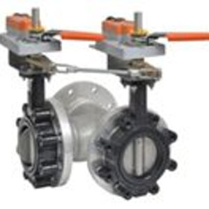 F780HD+2*GMB24-3-X1 Butterfly Valve,3",3 Way,302Cv,w/ Non-Spring,24V,Floating