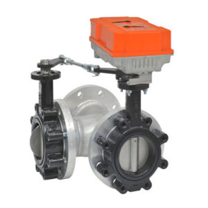 F7250L+PRXUP-3-T-250 Butterfly Valve,10",3 Way,5340Cv,w/Non-Spring,24 -240V,On/Off