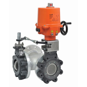 F7250-300SHP+SY4-24 Butterfly Valve,10",3 Way,3194Cv,w/ Non-Spring,24V,On/Off,SW,NEMA 4XH