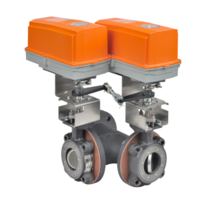 F780-150SHP+GMCX24-3-T-X1 N4 Butterfly Valve,3",3 Way,228Cv,w/ Non-Spring,24V,Floating,NEMA 4