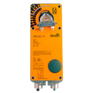 FSNF120-S US Fire & Smoke Actuator, 70 in-lbs [8 Nm] from 32°F to 350°F [0°C to 177°C], Spring retur