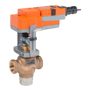 G320B-K+SVX24-3 Globe Valve,0.75",3 Way,6.75 Cv,w/ Non-Spring,24V,Floating