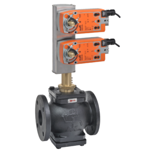 G680C-250+2*AFX24-MFT-S-X1 Globe Valve,3",2 Way,90Cv,w/ Spring Return,24V,MFT,SW