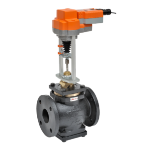 G680CS+AVKB120-3 Globe Valve,3",2 Way,90Cv,w/ Electronic Fail-Safe,120V,Floating Point