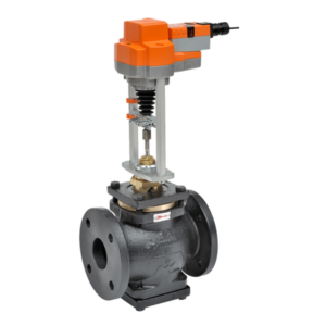 G680LCS+EVX24-SR Globe Valve,3",2 Way,90Cv,w/ Non-Spring,24V,Modulating