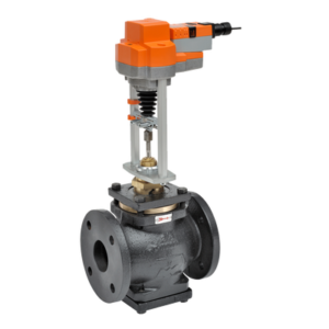 G665LCS+EVX24-SR Globe Valve,2.5",2 Way,65Cv,w/ Non-Spring,24V,Modulating