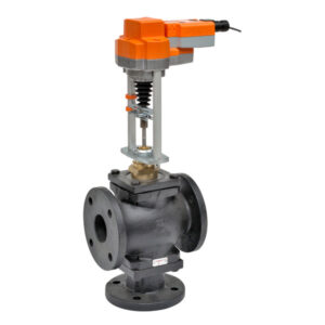 G780S+AVKB120-3 Globe Valve,3",3 Way,85Cv,w/ Electronic Fail-Safe,120V,Floating Point