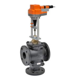 G7150-250+RVB24-MFT Globe Valve,6",3 Way,340Cv,w/ Non-Spring,24V,MFT