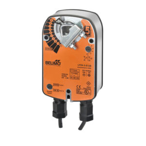 B315L+LF24-MFT-S US Ball Valve,0.5" ,3 Way,6.4Cv,w/ Spring Return,24V,MFT,SW