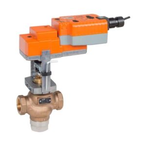G320B-K+SVKX24-3 Globe Valve,0.75",3 Way,6.75 Cv,w/ Electronic Fail-Safe,24V,Floating