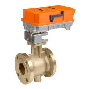 B6400VB-350+PRBUP-3-T VBall Valve,4" ,2 Way,350Cv,w/ Non-Spring,24 -240V,On/Off