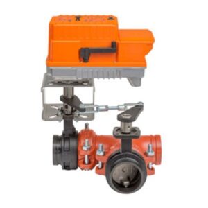 F7125VIC+PKRXUP-MFT-T Butterfly Valve,5",3 Way,1200Cv,w/ Electronic Fail-Safe,24 to 240V (UP),MFT,N