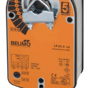 LF24-3 US Damper Actuator, 35 in-lbs [4 Nm], Spring return, AC/DC24V, On/Off, Floating point