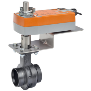 F665VIC+AFBUP-S-X1 Butterfly Valve,2.5",2 Way,260Cv,w/ Spring Return,24 -240V,On/Off,SW