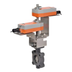 F680HD+2*AFX24-MFT-X1 Butterfly Valve,3",2 Way,302Cv,w/ Spring Return,24V,MFT