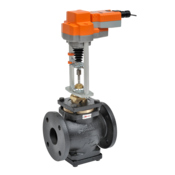 G6100C-250+EVB24-3 Globe Valve,4",2 Way,170Cv,w/ Non-Spring,24V,Floating