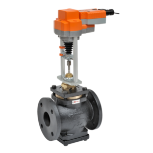 G6100C+AVKX24-MFT Globe Valve,4",2 Way,170Cv,w/ Electronic Fail-Safe,24V,MFT