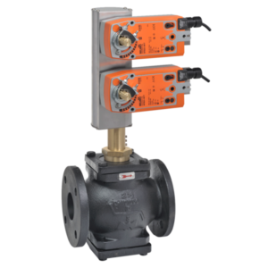 G6150CS+2*AFBUP-S-X1 Globe Valve,6",2 Way,344Cv,w/ Spring Return,24 -240V,On/Off,SW