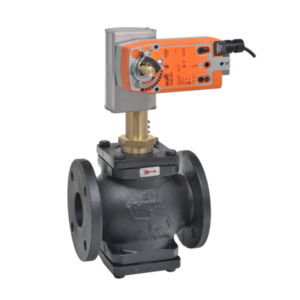 G680C+AFX24-MFT-X1 Globe Valve,3",2 Way,90Cv,w/ Spring Return,24V,MFT