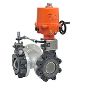F7150-300SHP+SY4-110 Butterfly Valve,6",3 Way,1041Cv,w/ Non-Spring,120V,On/Off,SW,NEMA 4XH