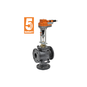 G780S+RVX24-3 Globe Valve,3",3 Way,85Cv,w/ Non-Spring,24V,Floating Point