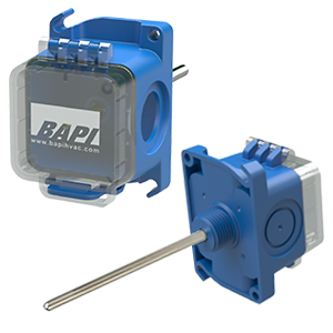 BA/10K-3-I-8"-BBX Immersion Temp Sensor, 10K-3, 8" probe, BAPI Box Crossover