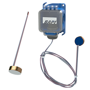 BA/10K-3-SMFEP-18"-BBX Surface temperature sensor, 10K-3, 18" lead with Crossover enclosure