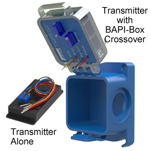 BA/T1K[-40 TO 360F]-XOR-TRK Transmitter, 4-20mA out, -40 TO 360F range, Snaptrack mounted