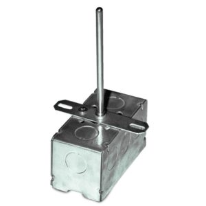 1,000 Ohm (Three Wires) RTD, High Temperature Duct, 4" 316 SS, Galvanized Enclosure