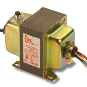 Transformer, LE Series, PV:120/208/240/480 VAC, SV:24 VAC, VA:75, HUB: 2TF, Manual Reset