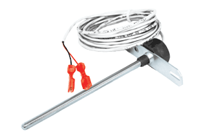 10,000 Ohm Thermistor (Type II), Duct, Without Box, 4", 180" Plenum Cable, Quick Connects